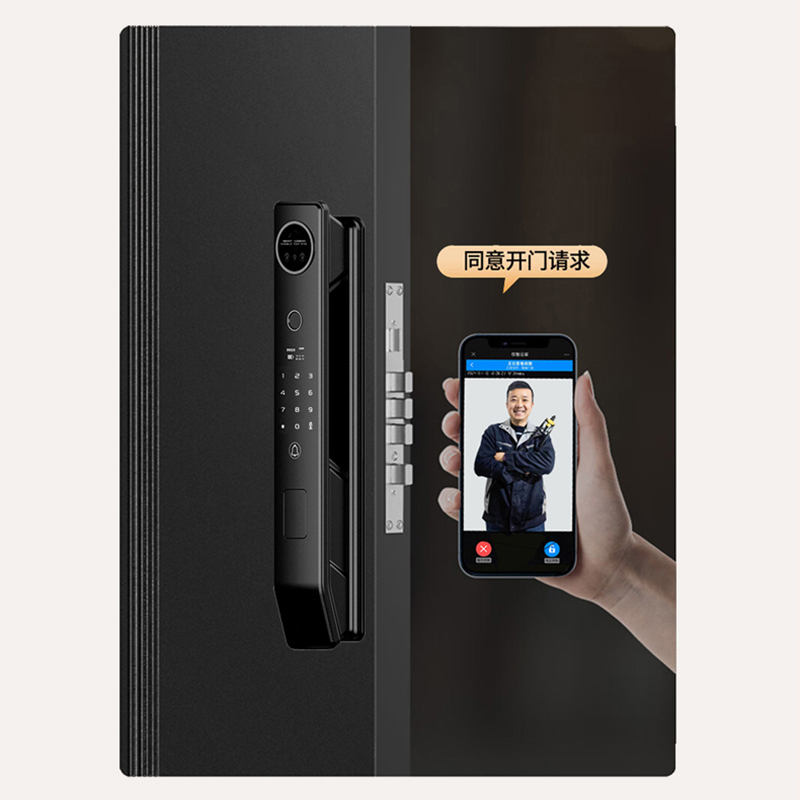 智贝勒A7全自动人脸识别抓拍智能锁高清大图