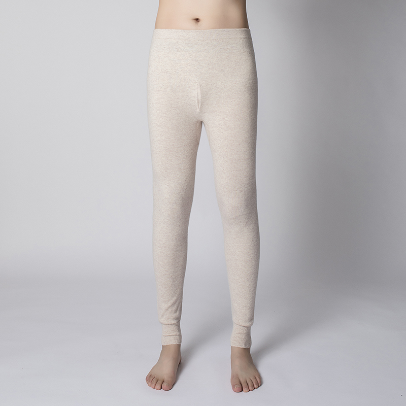 新款男女山羊绒裤男女士无缝羊毛加厚保暖打底羊绒裤男式打底裤纯羊毛裤男士纯羊毛裤男女羊绒裤加厚高腰保女士冬打底秋裤大码高清大图