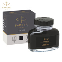 派克(PARKER)配件系列 钢笔墨水黑色57ml 不堵笔 速干非碳素墨水 钢笔墨水笔通用大容量墨水