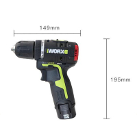 WU128 电钻充电式电动螺丝刀家用多功能钻转工具双电款
