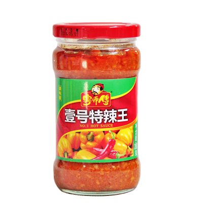 粤师傅壹号特辣王280克瓶装蒜味辣酱广东蒜味辣酱特辣辣椒酱1瓶