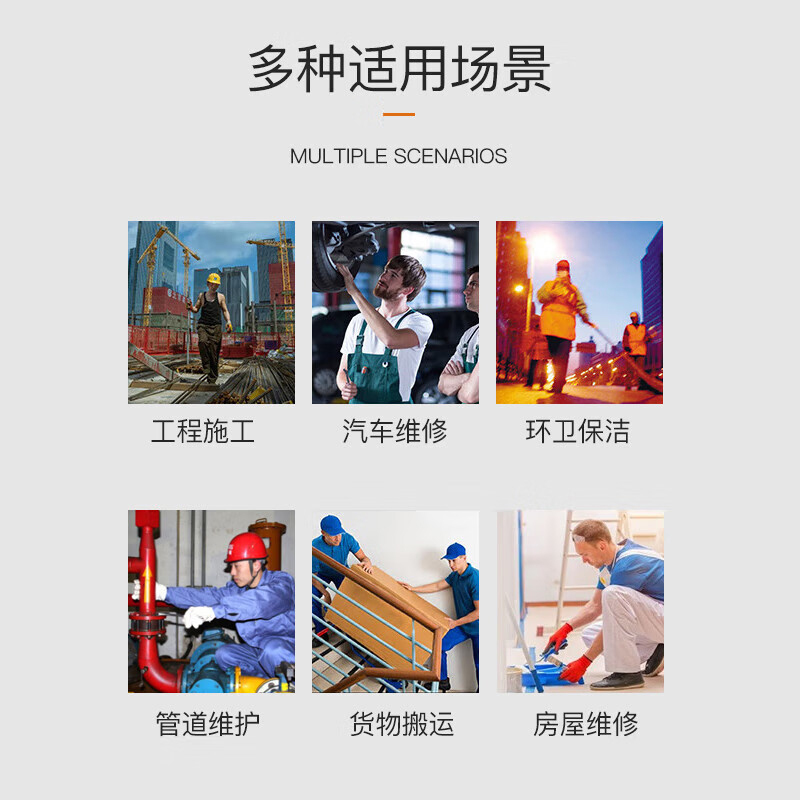 高翊柏 17040152 点胶手套 550g 蓝点胶 48双装 耐磨防滑透气劳工 工地工作干活点珠线手套
