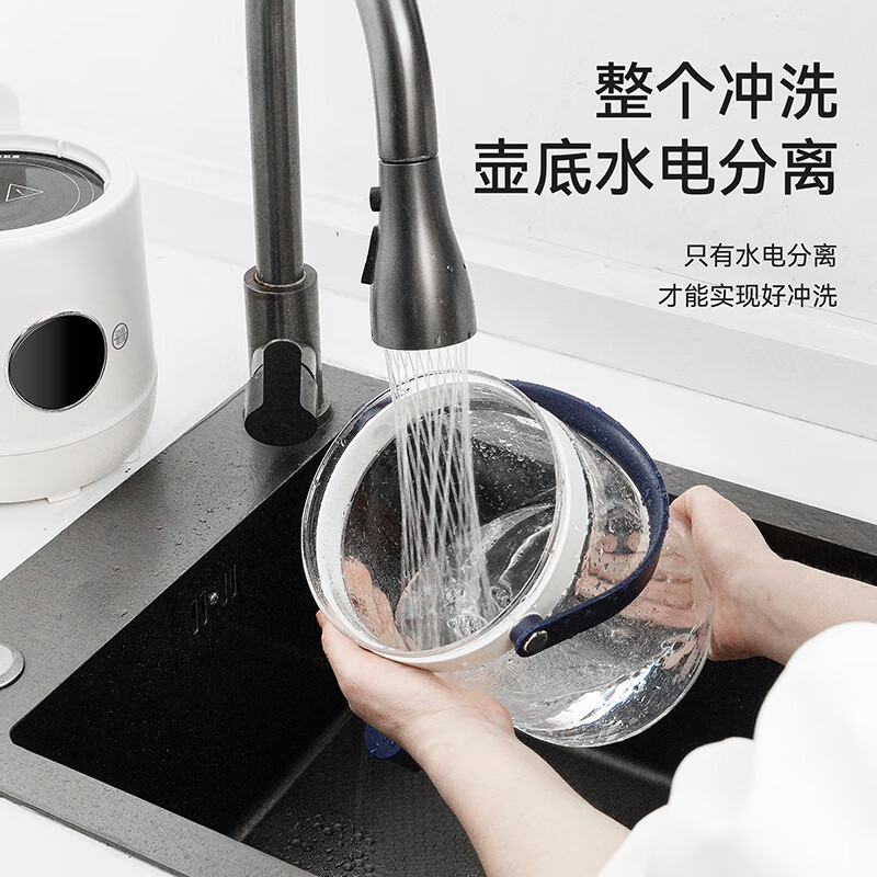 施耐德(Schneider)家用大容量冷热两用全玻璃花茶壶 2.8L SWK-XHSL316高清大图