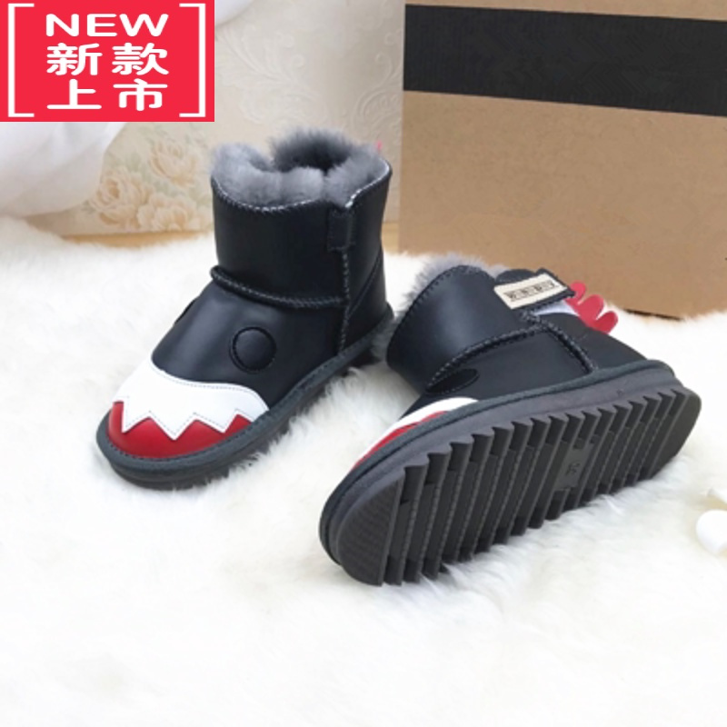 可莉允秋冬季新款防水儿童雪地靴一体男女童鞋加厚加绒保暖棉鞋学生