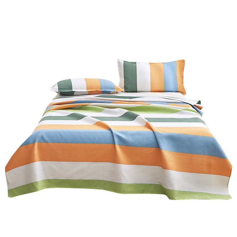 天琴床品三件套200*230cm柔软舒适极简主义粗布印花TQ-S65高清大图