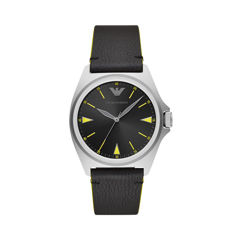 阿玛尼(EMPORIO.ARMANI)手表 休闲时尚商务石英表男士手表 新上市 皮带 AR11330