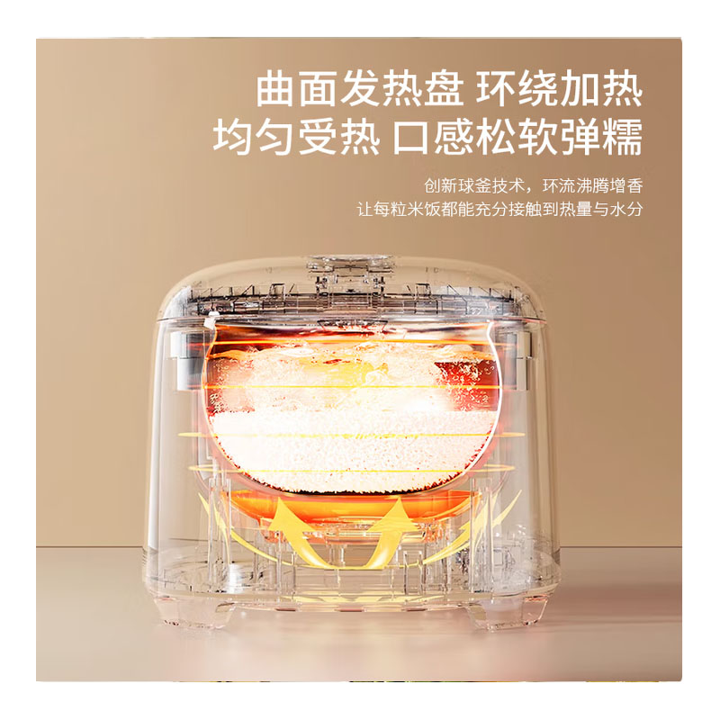 先锋SINGFUN先锋DRG-D2305智能电饭煲多功能电饭煲5L智能预约保温节能触控设计煮饭更快更香高清大图