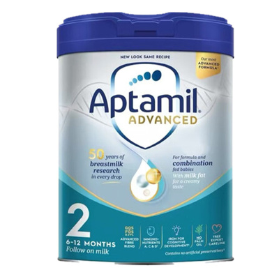 Aptamil 英国爱他美 白金版 婴幼儿配方奶粉2段 （6-12个月）800g/罐 保税区发货