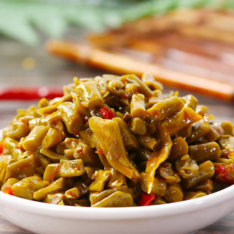 酸豆角开胃下饭菜香辣拌面酱腌菜馋山湖北特产500克