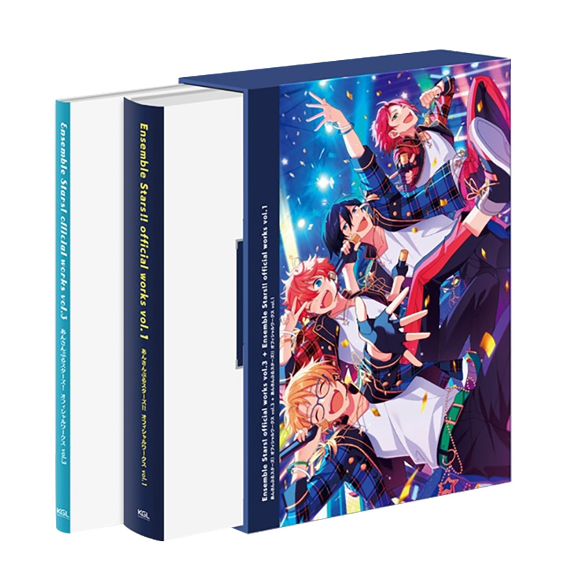 偶像梦幻祭画集vol.3+偶像梦幻祭2 vol.1套装2册盒装 [正版]日文原版 偶像梦幻祭画集vol.3+偶像梦幻高清大图