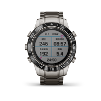 佳明 GARMIN MARQ-Aviator-飞行家 后掠翼设计磨砂钛金属表链智能户外GPS蓝宝石镜面时尚腕表