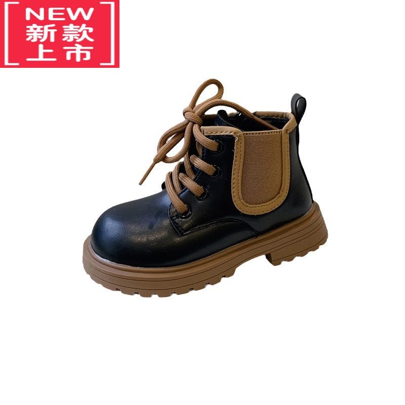 可莉允儿童马丁靴男2022秋冬新款英伦风女童靴子男童宝宝短靴单靴潮图片