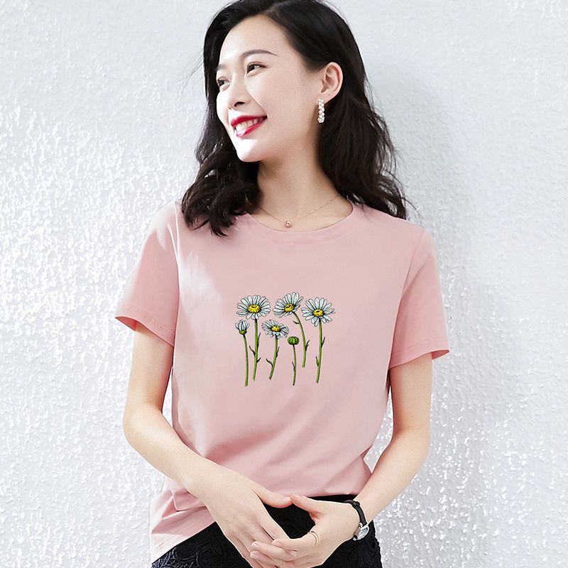 WAXY运动纯棉短袖2022夏季新款套头衫圆领上衣宽松透气休闲体恤女