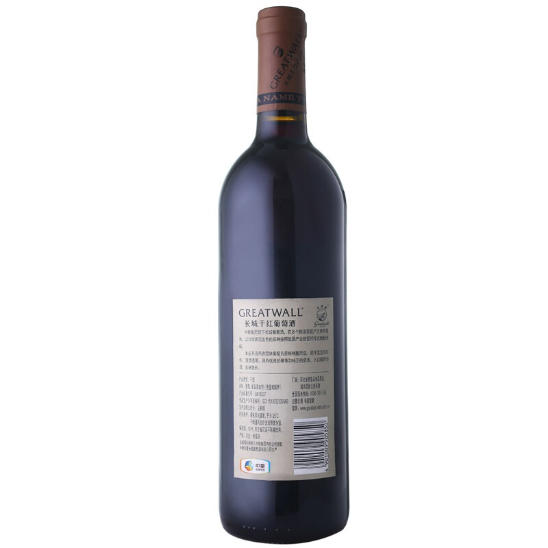 中粮长城(GreatWall ) 红酒 华夏葡园优良产区(灰标)干红葡萄酒 750ml 单支装