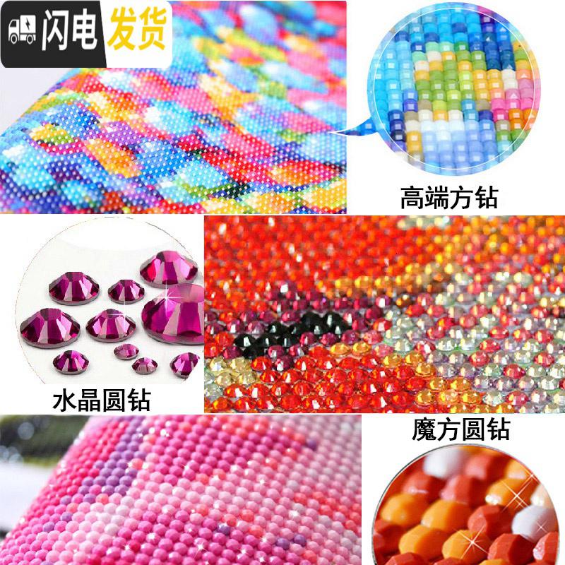 三维工匠结婚2019新款婚纱5D水晶钻石画情侣满钻客厅点粘钻贴钻 高端方钻[满钻全贴]画布50*60厘米[送多头点十字绣高清大图
