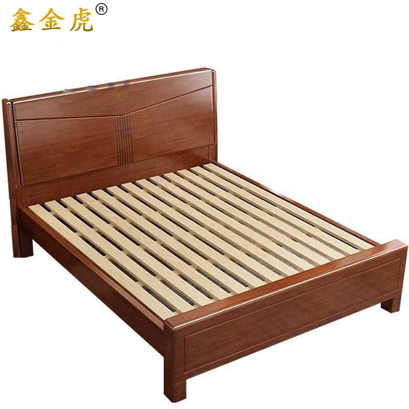 鑫金虎实木单人床K4 2000*1200*450mm高清大图