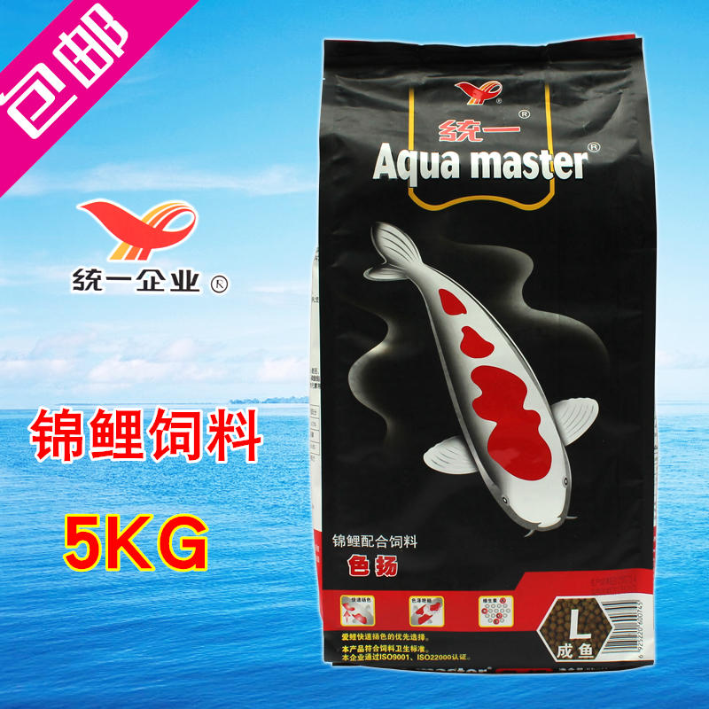 锦鲤饲料锦鲤鱼饲料鱼食鱼粮育成色扬胚芽主食饲料5kg 默认尺寸 主食L（大颗粒）5kg