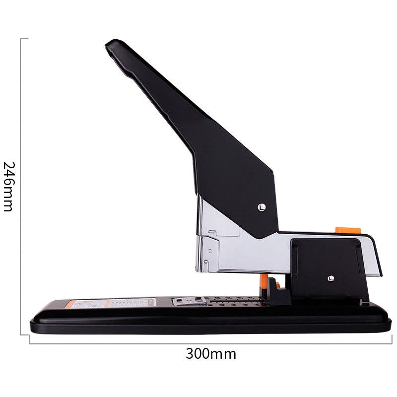 得力(deli)210页简约重型大订书机/订书器 大号加厚重型订书机 弹出式结构 黑色0299图片