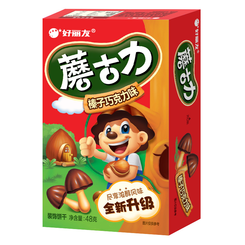 好丽友蘑古力榛子巧克力味48g