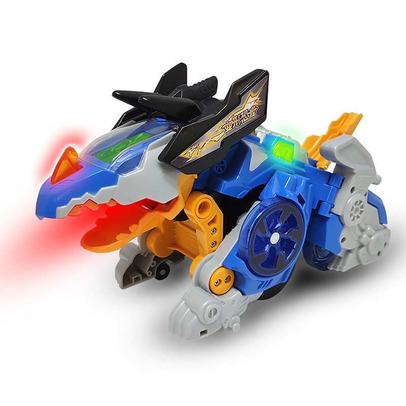 伟易达80532618变形恐龙幻速遥控三角龙遥控电动声光炫酷男孩女孩玩具