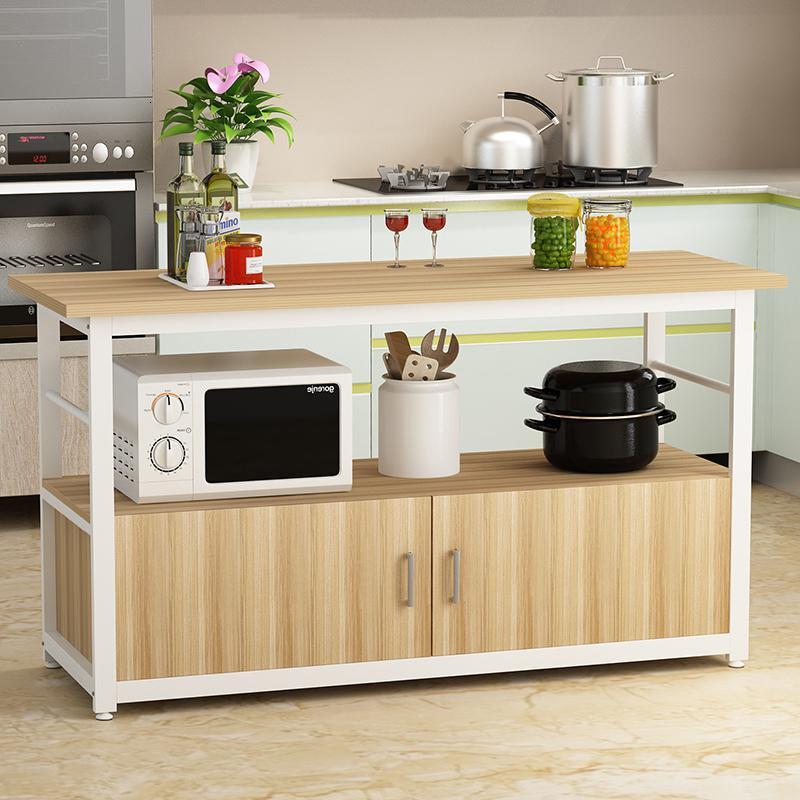 苏宁放心购多功能家用微波炉厨房置物架落地多层收纳灶台碗柜切菜桌子