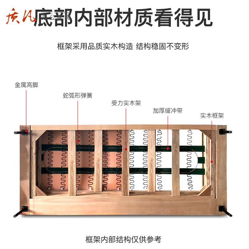质凡 简约接待办公沙发组合套装 米白色(三人位)西皮高清大图