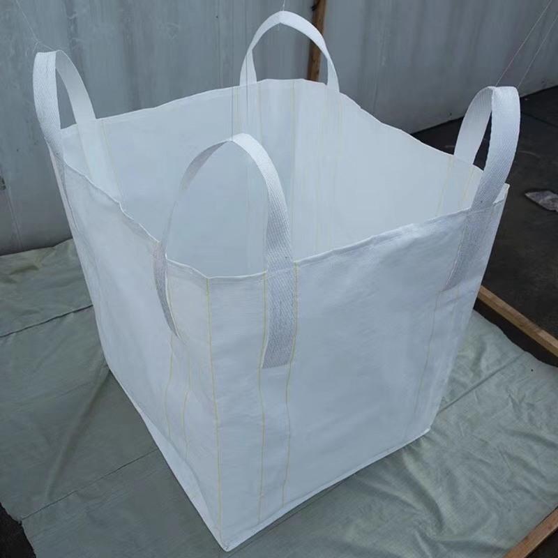 吨袋吨包全新吨包袋1吨加厚耐磨集装袋1.5吨白色太空污泥袋预压袋 大开口/平底 60.60.70