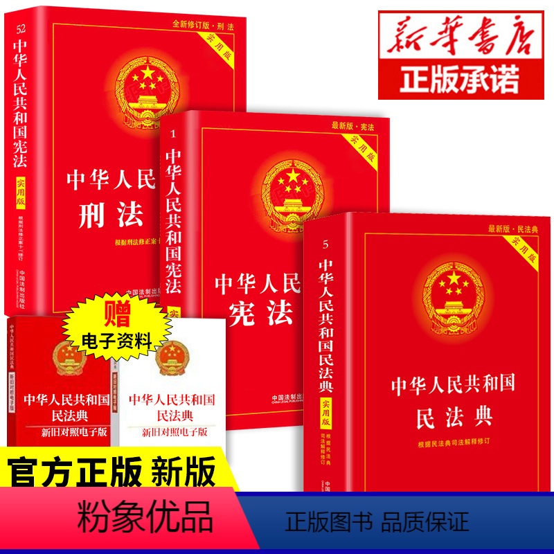 【正版】全套3册 民法典实用版+刑法+ 法律书籍全套及相关司法解释汇编中华人民共和诺民法典司法解释理解与适用大全明