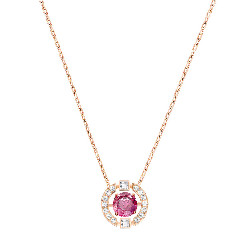 施华洛世奇(SWAROVSKI) 红色色跳动的心水晶项链 女士 人造水晶 送恋人5279421