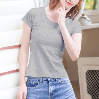 [直播惊喜价29.9]Lee Cooper夏季清爽休闲纯色上衣圆领百搭日常休闲女装短袖女式t恤