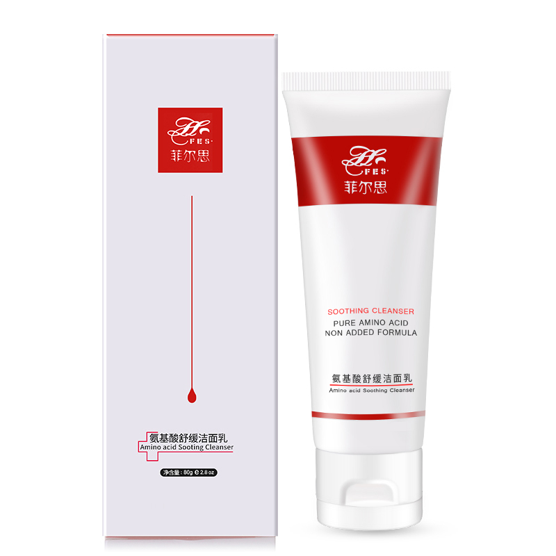 菲尔思氨基酸补水保湿泡沫舒缓洁面乳 温和洁面深层清洁毛孔不刺激洗面奶 保护皮脂角质层 单支装