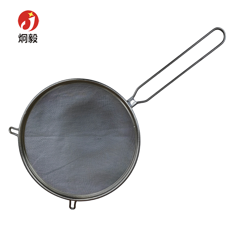 炯毅 漏勺不锈钢密漏 双耳密漏 沥油网 28cm*55cm 个高清大图