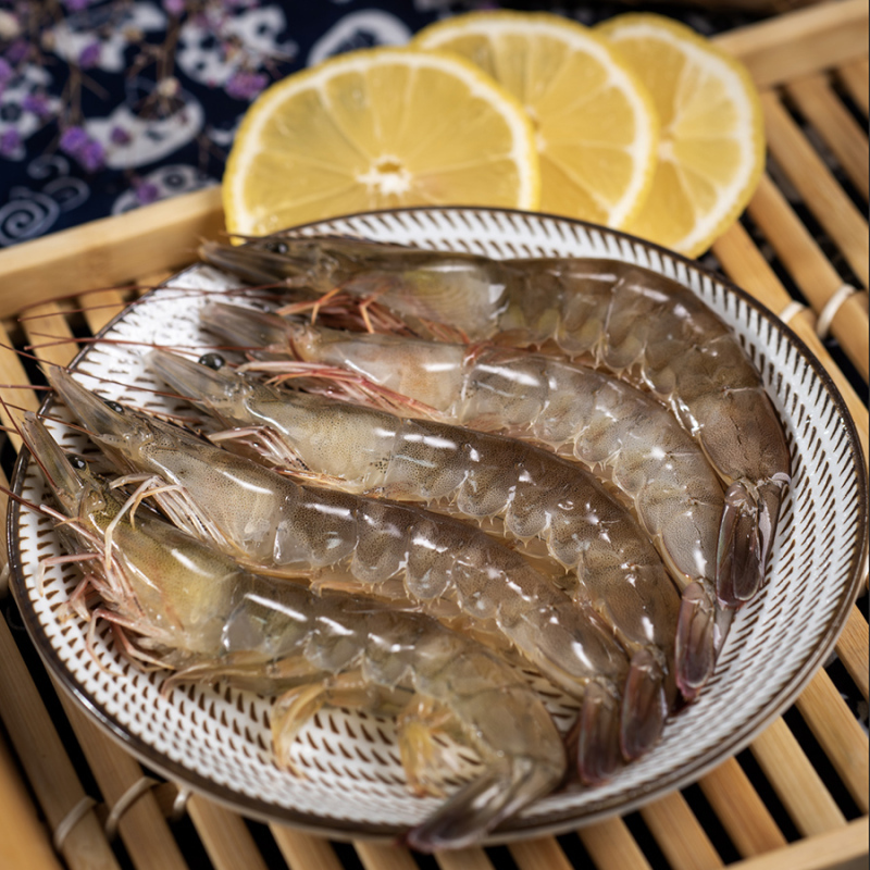 大虾海捕净重3斤鲜活速冻新鲜水产盐冻基围虾连云港