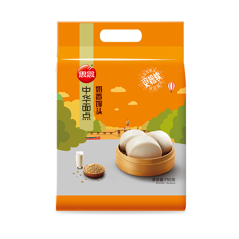 思念中华面点奶香馒头1.5kg