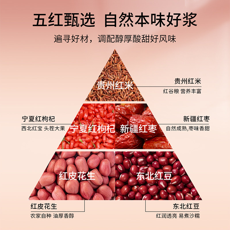 杞里香纯耕300ml(10袋)盒装阿胶五红饮女性红枸杞便携滋补养生饮原浆口服液官方旗舰店高清大图