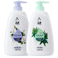 六神滋润系列沐浴露 750ml 两瓶装（清新滋润+清香爽肤）750ML*2