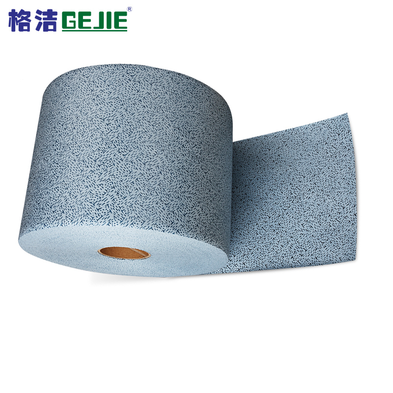 格洁 810717 蓝色吸油强力擦拭布 25cm×35cm×717张/卷×1卷/箱 重油污强力吸油擦拭布