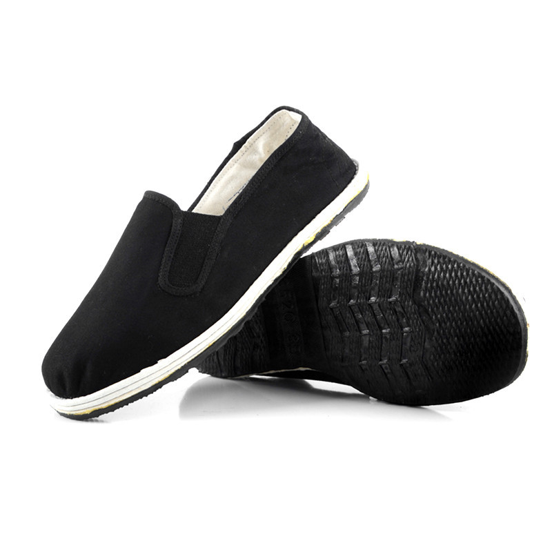 千层底布鞋男黑色劳保军单鞋板鞋男士秋季透气防臭老北京