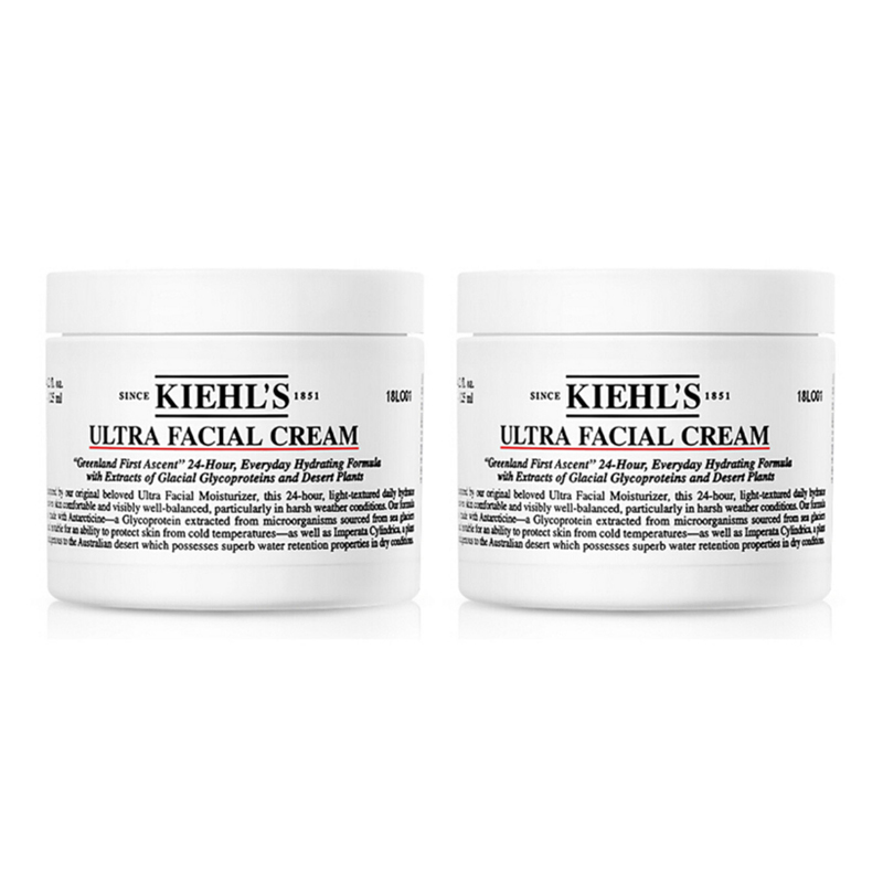 科颜氏(Kiehl's)高保湿面霜 补水保湿 滋养肌肤 乳液面霜 滋润保湿 高保湿面霜125ml 两盒装