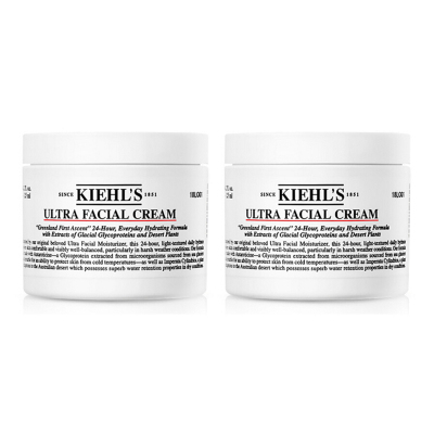 科颜氏(Kiehl's)高保湿面霜补水保湿滋养肌肤 乳液面霜 滋润保湿 高保湿面霜125ml 两盒装