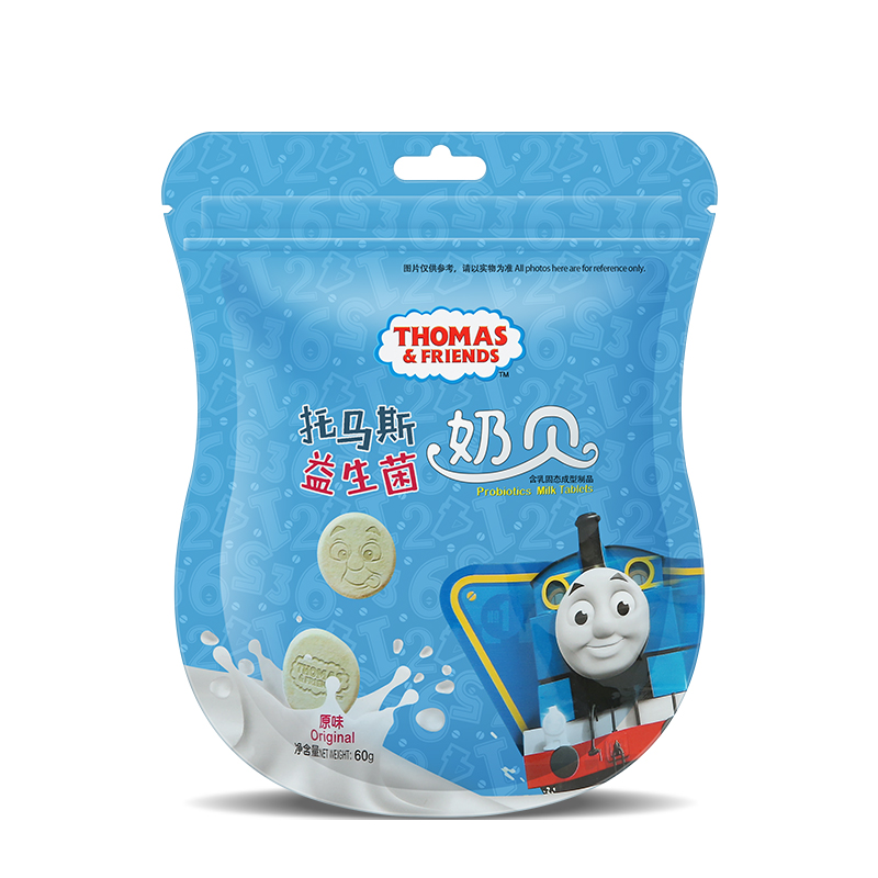 小火车 儿童零食益生菌奶贝(原味)60g 宝宝零食点心
