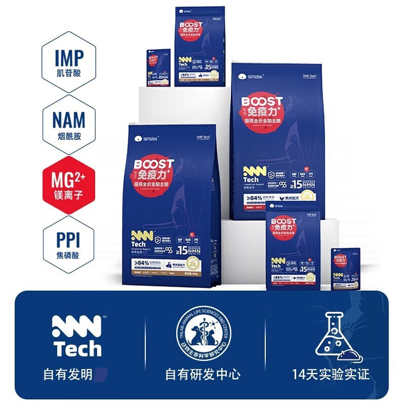 毛球殿下(DOWNYBALL) Boost系列猫用免疫粮 鸭肉梨配方1.5kg(单位:袋)高清大图