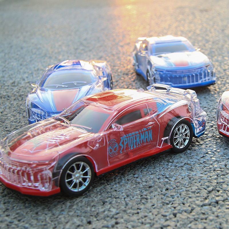 灯光电动万向车摆地滩玩具音乐宝马警车儿童发光玩具车夜市热卖