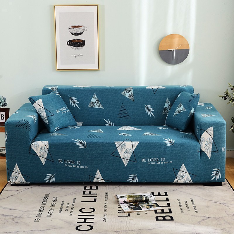 沙发套懒人简约沙发套罩四季通用全包卐能套罩全盖布 美好生活【送抱枕套】 XL码(沙发长235~300cm适用于四人沙发)