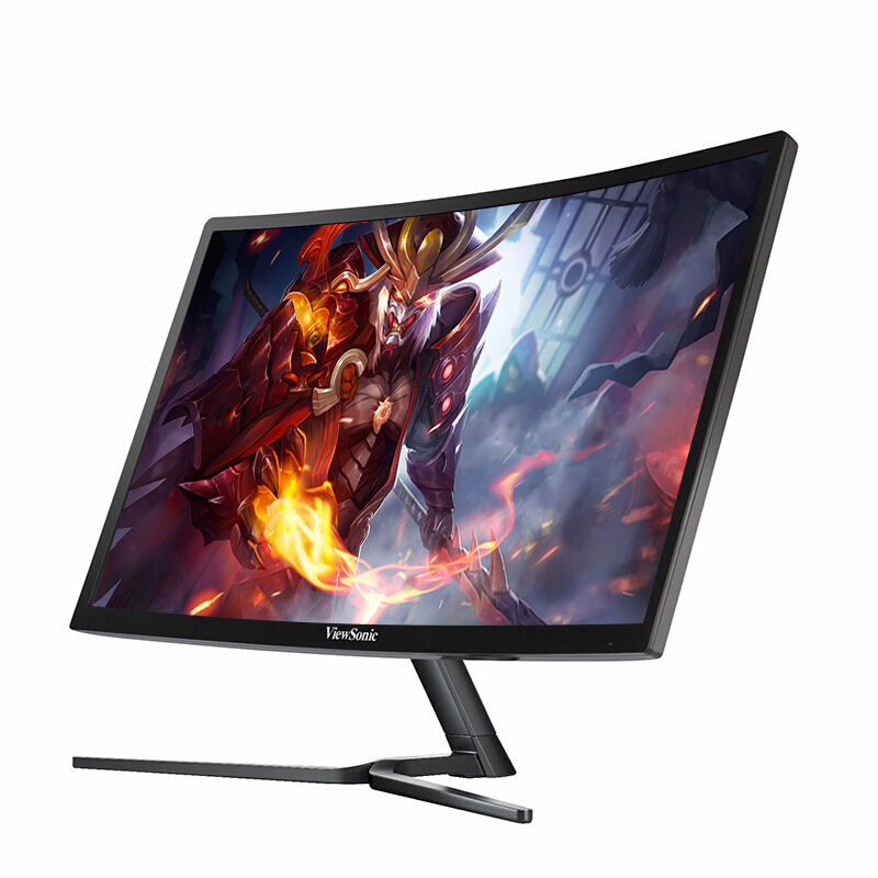 优派（ViewSonic） 23.6英寸 微边框 144Hz刷新率 FHD分辨率 FreeSync 曲面显示器（VX2458-C-mhd）