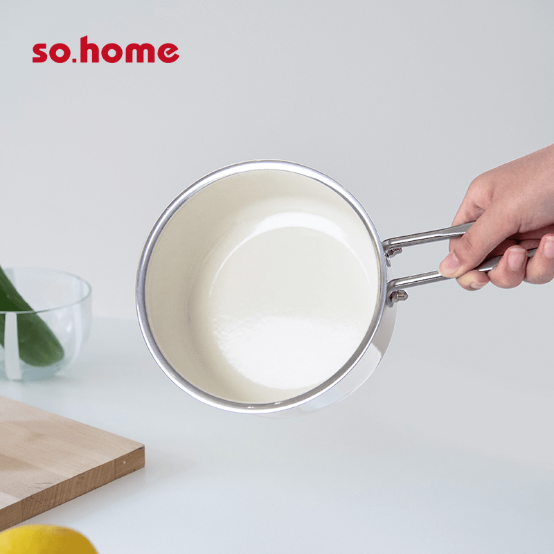 so.home珐琅单柄奶锅1.4L容量R470-B/个