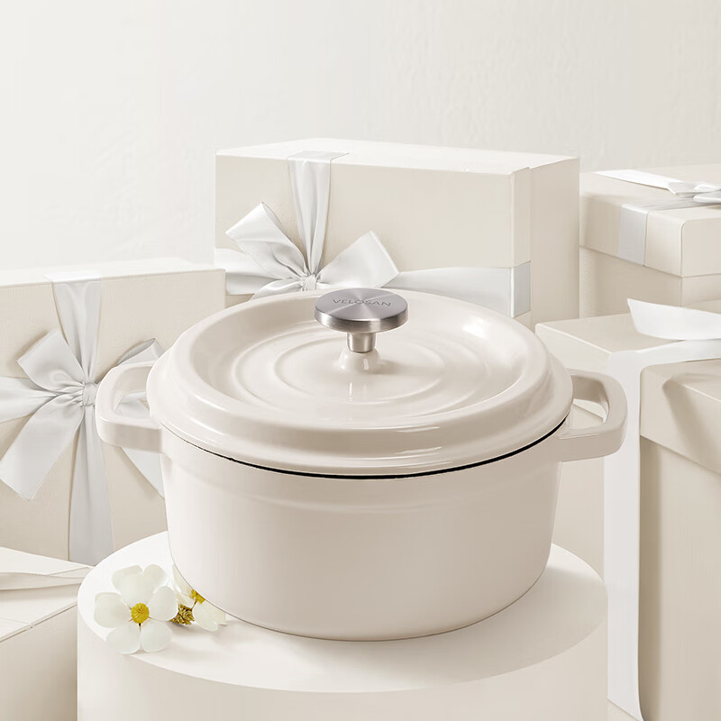 温仑山潘朵拉珐琅锅24cm-VE033/个高清大图