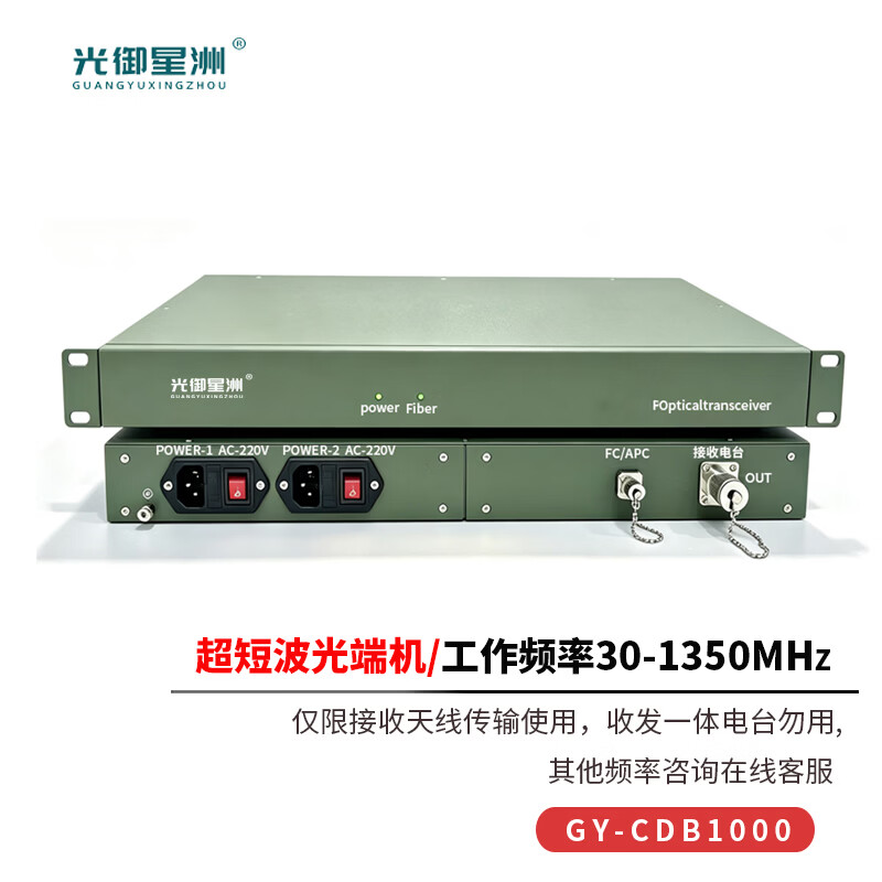 光御星洲GY-CBD1000 超短波光端机 射频光端机 超短波信号延长 1对高清大图