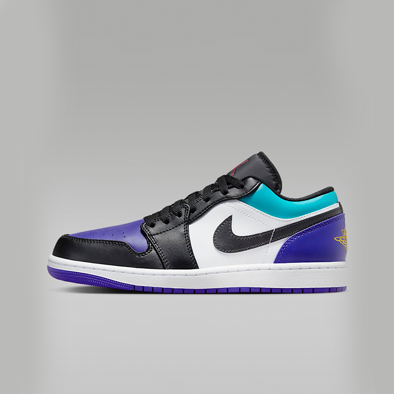 耐克运动板鞋男鞋nikejordan1aj1蓝白黑低帮篮球鞋553558154视频