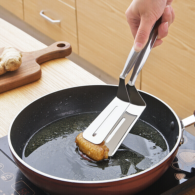 不锈钢煎铲夹子煎饼煎鱼铲子披萨牛排铲家用厨具煎牛扒锅铲牛排夹